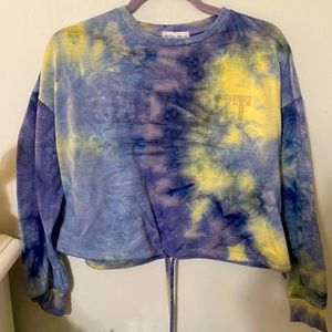 Cropped tie dye top
